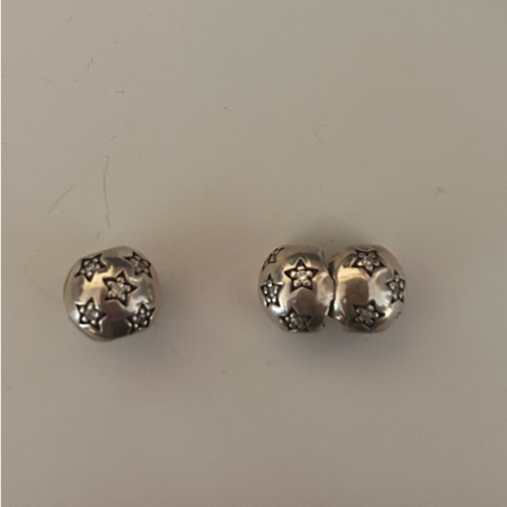 Sterling Silver pandora star clip charm